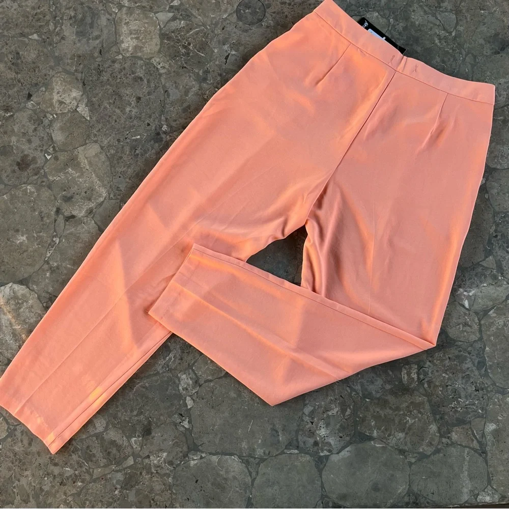 Nasty Gal High-Waisted Apricot Tailored Pants - Picture 4 of 4